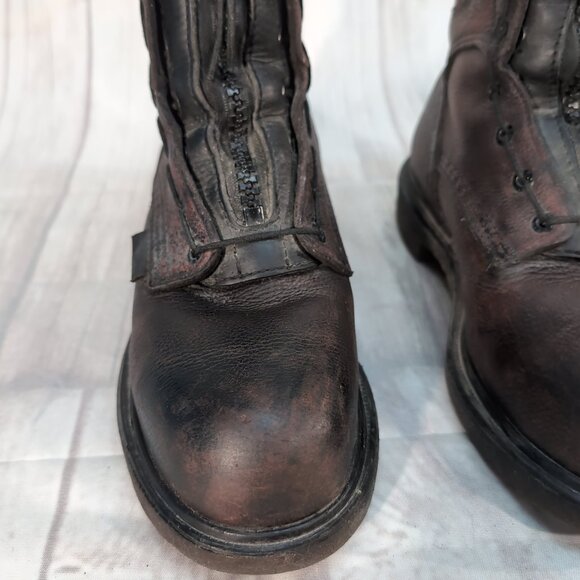 Red Wing Shoes Gore-Tex Steel Toe Work Boots Brown Leather - Picture 3 of 15